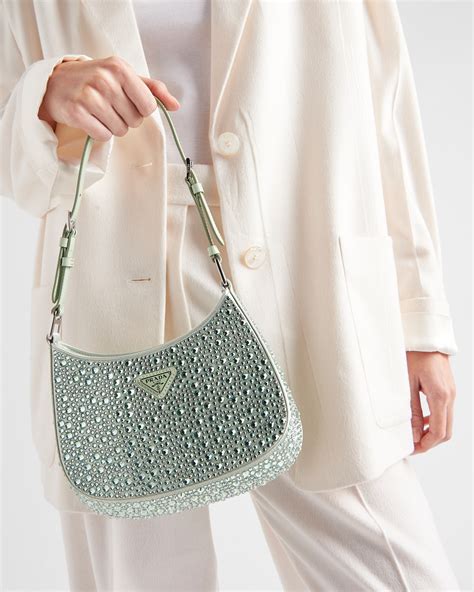 prada aqua crystal bag|prada crystal mini bag.